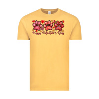 Vintage Mustard happy valentines day paws Vintage Tee - NancyCooperArtShop