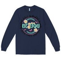 Navy be you inspiration Long Sleeve Tee - MaliasSmallBusiness