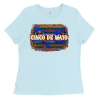Baby Blue Cinco de Mayo Ladies Tee - texasbilliewilder