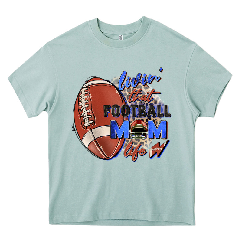 Livin' That Football Mom Life Heavy Core Tee by Zillion Design Studio | Teevron