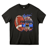 Asphalt livin' that football mom life Heavy Core Tee - Zillion Design Studio