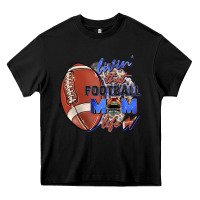 Black livin' that football mom life Heavy Core Tee - Zillion Design Studio