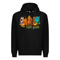 Black Love Fall y'all Premium Hoodie - NancyCooperArtShop