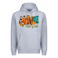 Heather Grey Love Fall y'all Premium Hoodie - NancyCooperArtShop