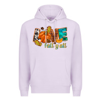Lilac Love Fall y'all Premium Hoodie - NancyCooperArtShop