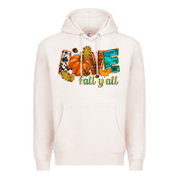 Pale Pink Love Fall y'all Premium Hoodie - NancyCooperArtShop