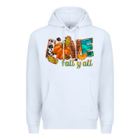 White Love Fall y'all Premium Hoodie - NancyCooperArtShop