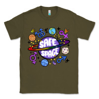 Army Green safe space Classic Tee - MaliasSmallBusiness