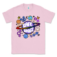Bubblegum Pink safe space Classic Tee - MaliasSmallBusiness