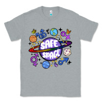 Heather Grey safe space Classic Tee - MaliasSmallBusiness