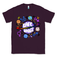Plum safe space Classic Tee - MaliasSmallBusiness