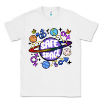 White safe space Classic Tee - MaliasSmallBusiness
