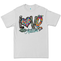 Dove Grey love autism Premium Tee - SublimationCraftShop