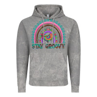 Cloud Rock stay groovy with rainbow and heart Vintage Hoodie - Artiststas