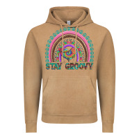 Vintage Camel stay groovy with rainbow and heart Vintage Hoodie - Artiststas