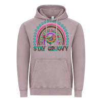 Vintage Zinc stay groovy with rainbow and heart Vintage Hoodie - Artiststas