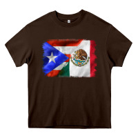 Chocolate Brown mexico and puerto rico Heavy Core Tee - CTS Tumbler Store
