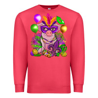 Cardinal Mardi Gras pig Premium Sweatshirt - NancyCooperArtShop