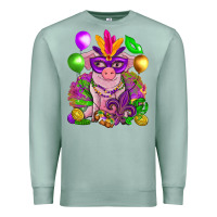 Seafoam Mardi Gras pig Premium Sweatshirt - NancyCooperArtShop