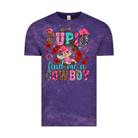 Cloud Purple cupid find me a cowboy Vintage Tee - NancyCooperArtShop
