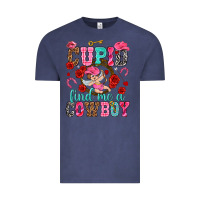 Vintage Denim cupid find me a cowboy Vintage Tee - NancyCooperArtShop