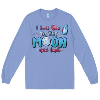 Colony Blue i love you to the moon and back Long Sleeve Tee - MaliasSmallBusiness
