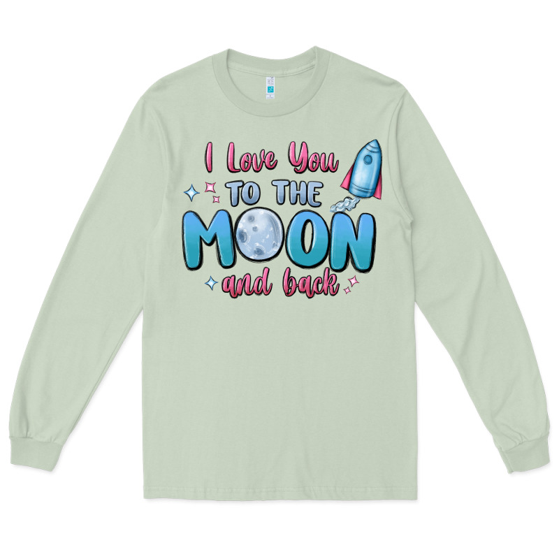 I Love You To The Moon And Back Long Sleeve Tee by MaliasSmallBusiness | Teevron