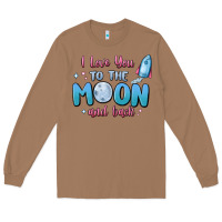 Toasted Coconut i love you to the moon and back Long Sleeve Tee - MaliasSmallBusiness
