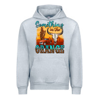 Heather Grey something in the orange Urban Hoodie - OliviaCreatesArt