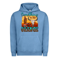 Pigment Pebble Blue something in the orange Urban Hoodie - OliviaCreatesArt