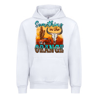 White something in the orange Urban Hoodie - OliviaCreatesArt