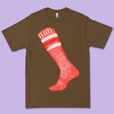 Red Sock Fa Element 2 Premium Tee Designed By Fadigitalartstudio