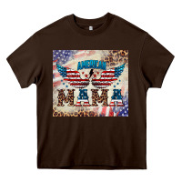 Chocolate Brown american mama Heavy Core Tee - BarkalooDesign