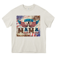 Cream american mama Heavy Core Tee - BarkalooDesign