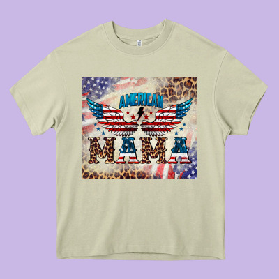 American Mama Heavy Core Tee Designed By Barkaloodesign