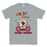 Heather Grey delulu queen coming through Classic Tee - MaliasSmallBusiness
