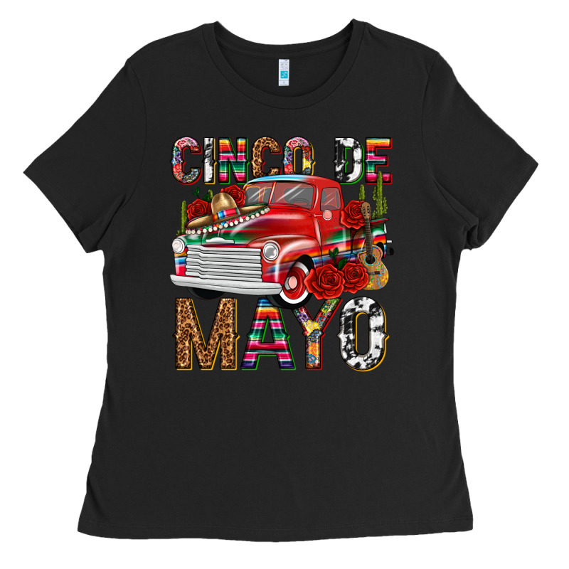 Cinco De Mayo Truck Ladies Tee by texasbilliewilder | Teevron