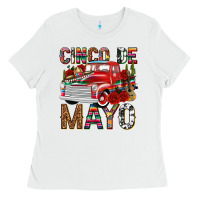White Cinco de Mayo Truck Ladies Tee - texasbilliewilder