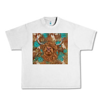 Lunar Rock highland cow turquoise gemstones western patterns Urban Heavy Tee - BarkalooDesign