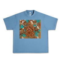 Pebble Blue highland cow turquoise gemstones western patterns Urban Heavy Tee - BarkalooDesign