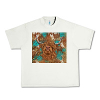 Pistachio highland cow turquoise gemstones western patterns Urban Heavy Tee - BarkalooDesign