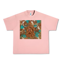 Salmon highland cow turquoise gemstones western patterns Urban Heavy Tee - BarkalooDesign