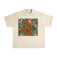 Sandshell highland cow turquoise gemstones western patterns Urban Heavy Tee - BarkalooDesign