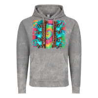 Cloud Rock hippie peace sign butterfly leopard and tie dye brushstroke Vintage Hoodie - Artiststas