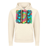 Vintage Artic hippie peace sign butterfly leopard and tie dye brushstroke Vintage Hoodie - Artiststas
