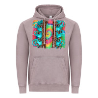 Hippie Peace Sign Butterfly Leopard And Tie Dye Brushstroke Vintage Hoodie | Teevron