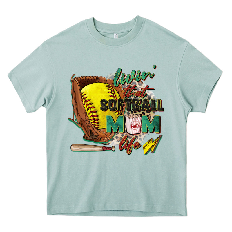 Livin' That Softball Mom Life Heavy Core Tee by Zillion Design Studio | Teevron