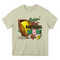 Mossy livin' that softball mom life Heavy Core Tee - Zillion Design Studio