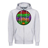 Halloween Round Earrings 2 Zipper Hoodie | Teevron