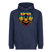 Navy Retro bear Heavyweight Hoodie - Bettercallsaul
